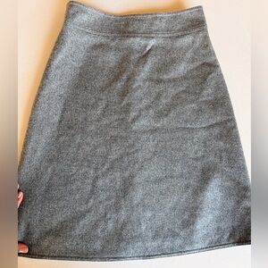 Akris Punto Classic Gray Wool Skirt
